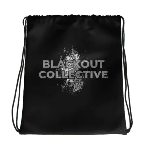 Blackout Collective Logo Drawstring bag