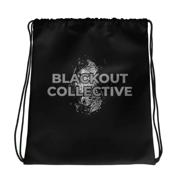 Blackout Collective Logo Drawstring bag