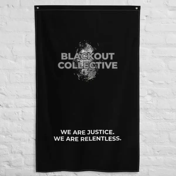 Blackout Collective Logo Flag