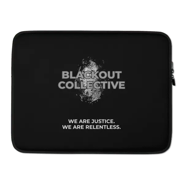 Blackout Collective Logo Laptop Sleeve
