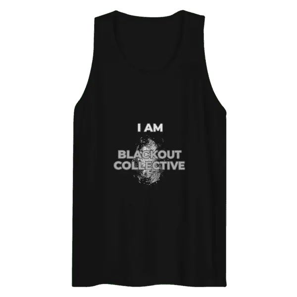 "I Am Blackout Collective" Men’s premium tank top - Image 2